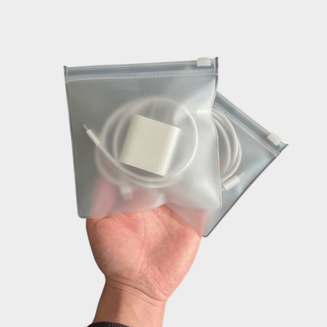 Frosted Zipper Storage Pouch