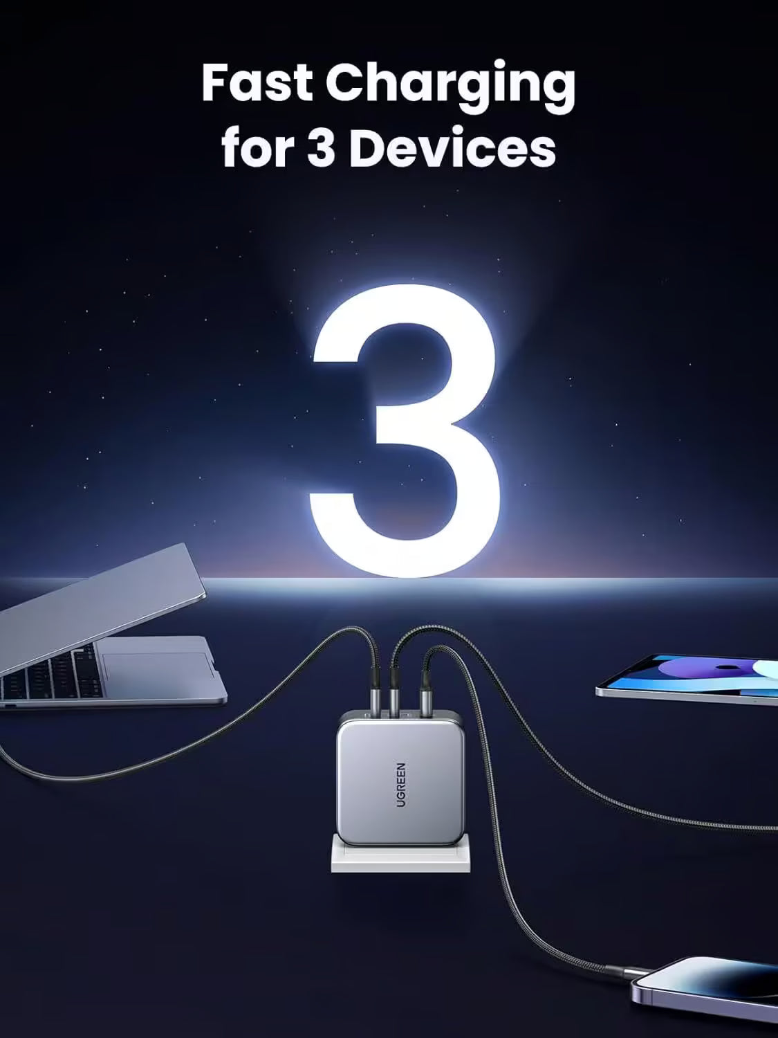 UGREEN Nexode 140W 3-Port PD GaN Charger