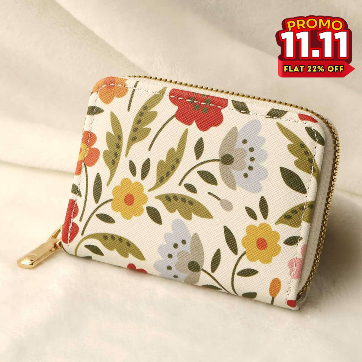 Flower Pattern Multi-Pocket Wallet-DIVERSITY