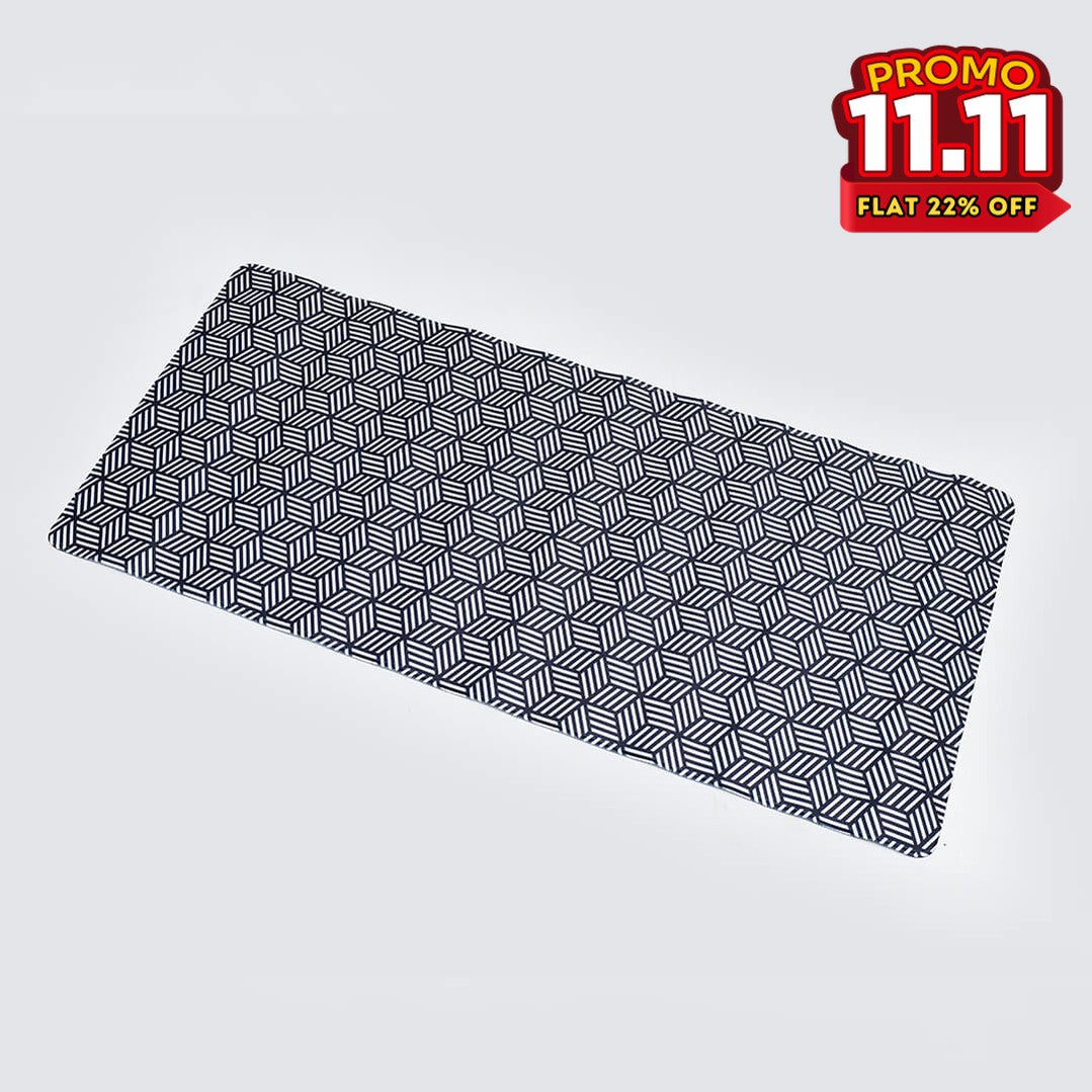 Printed Desk Mat - Hexagon Pattern-DIVERSITY