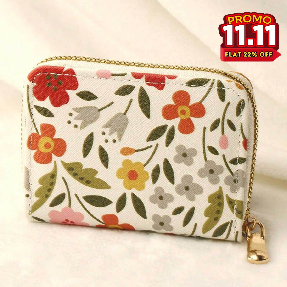 Flower Pattern Multi-Pocket Wallet-DIVERSITY