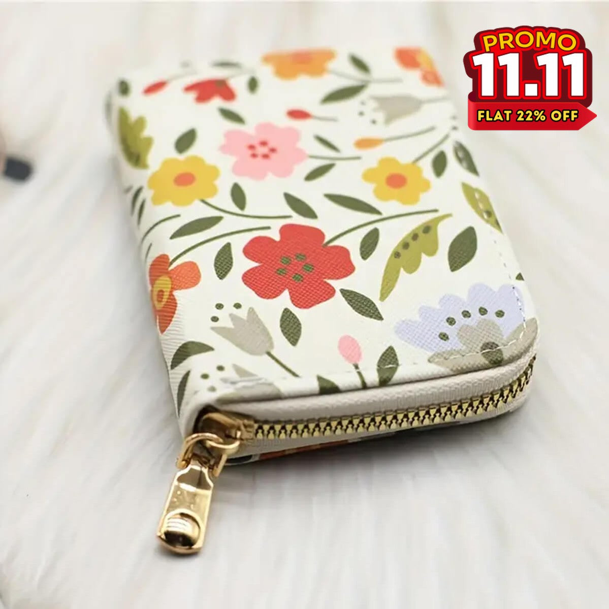 Flower Pattern Multi-Pocket Wallet-DIVERSITY