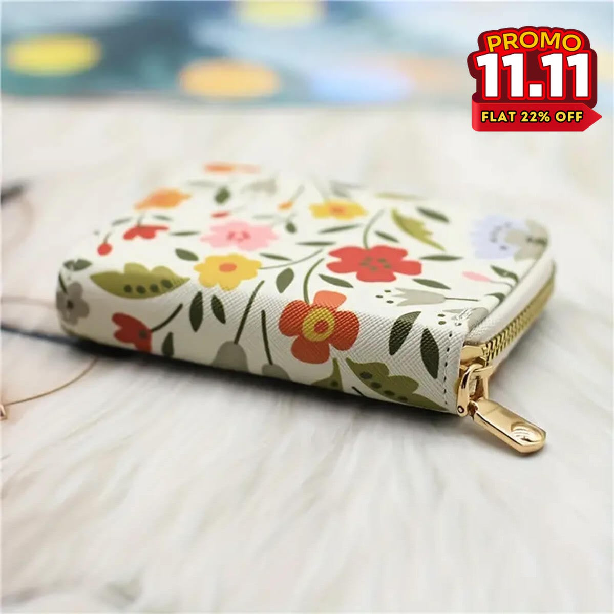 Flower Pattern Multi-Pocket Wallet-DIVERSITY