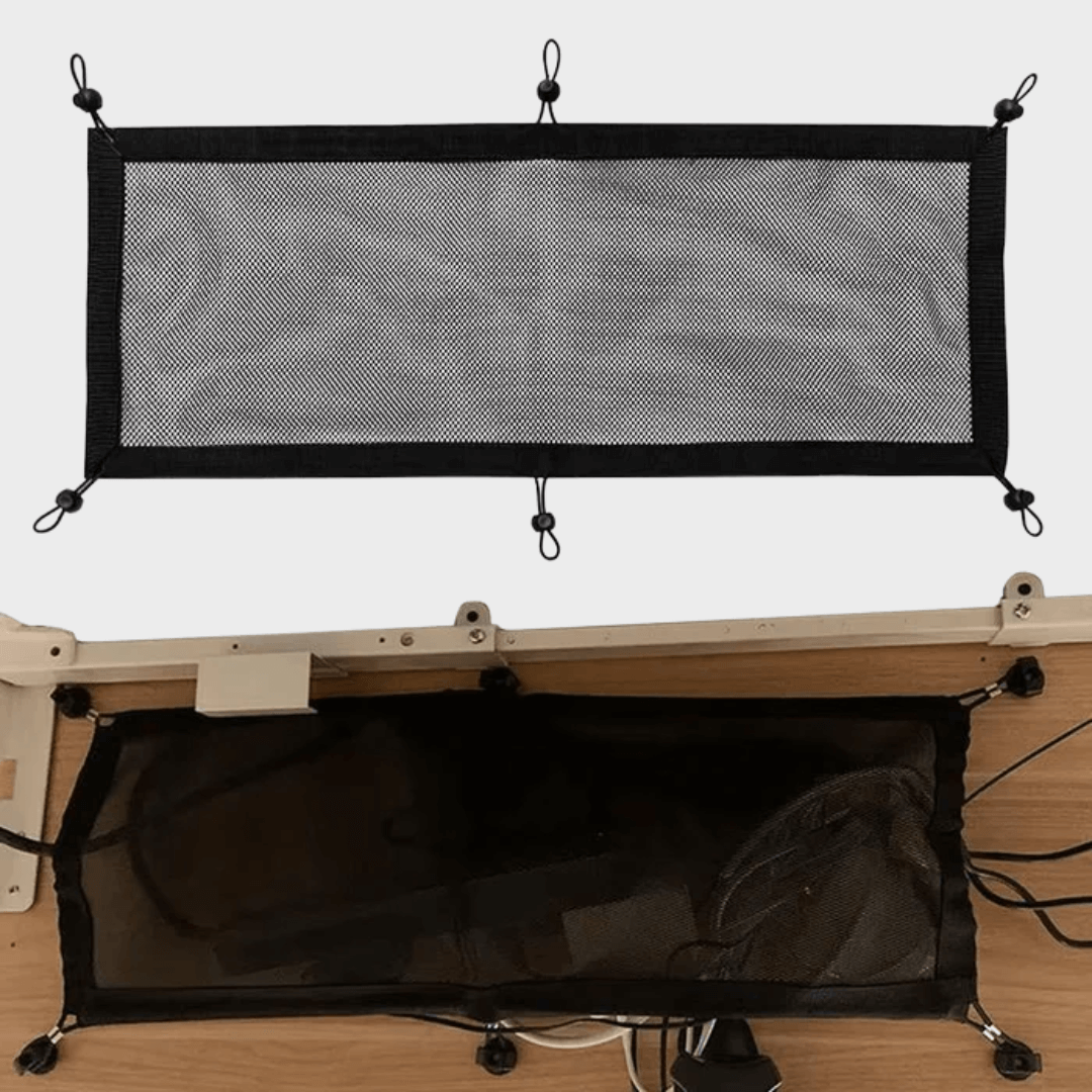 Under-Desk Mesh Cable Management Net