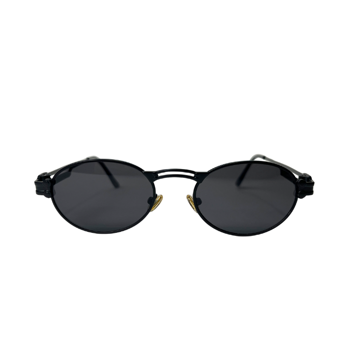 Vintage Oval Sunglasses - Black