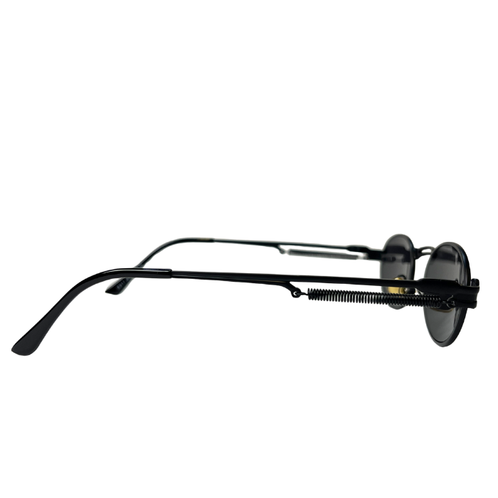 Vintage Oval Sunglasses - Black