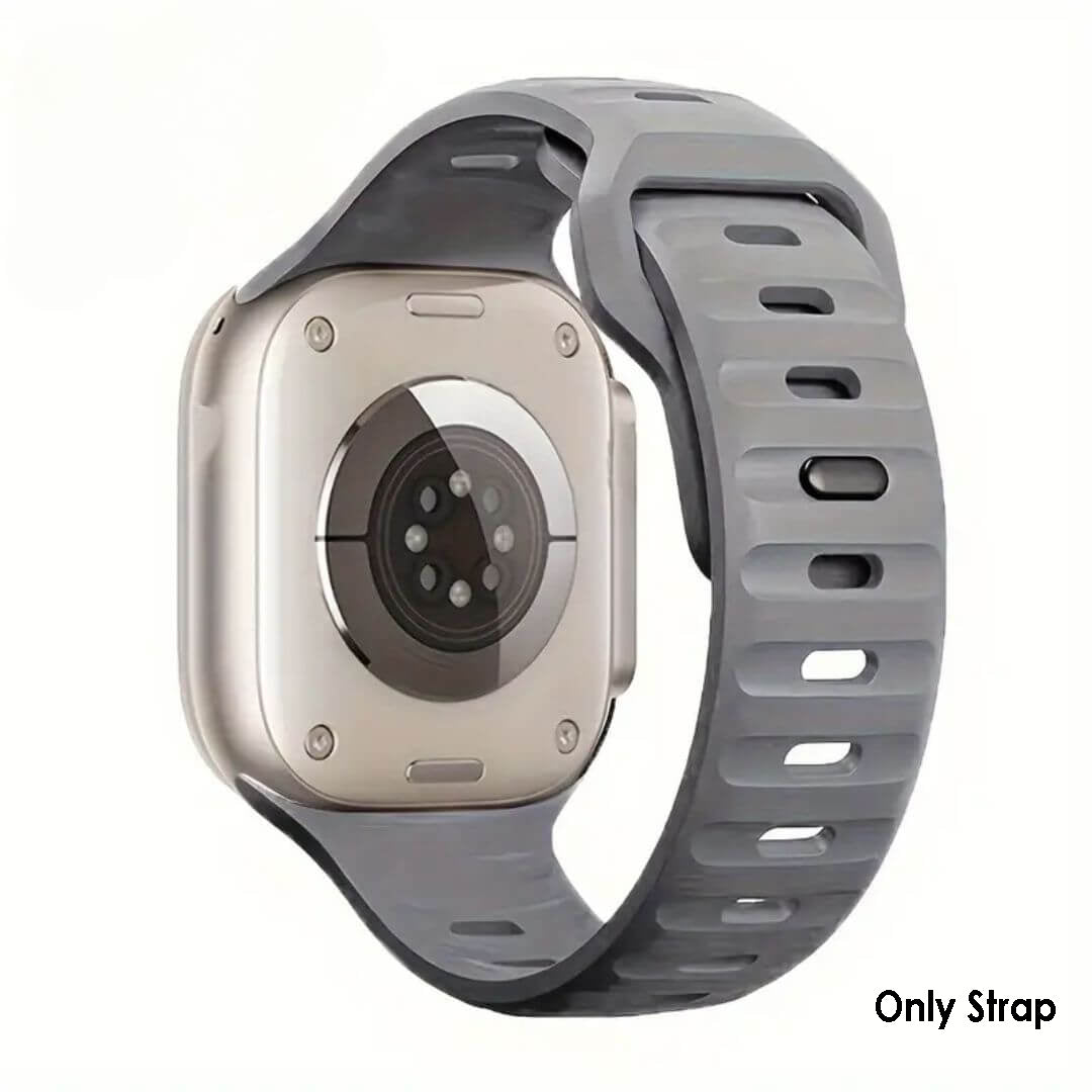 TrailBlaze Silicone Sports Band For Apple Watch - Grey