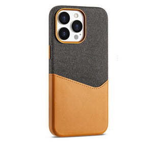Textured Leather Card Holder iPhone Case-DIVERSITY