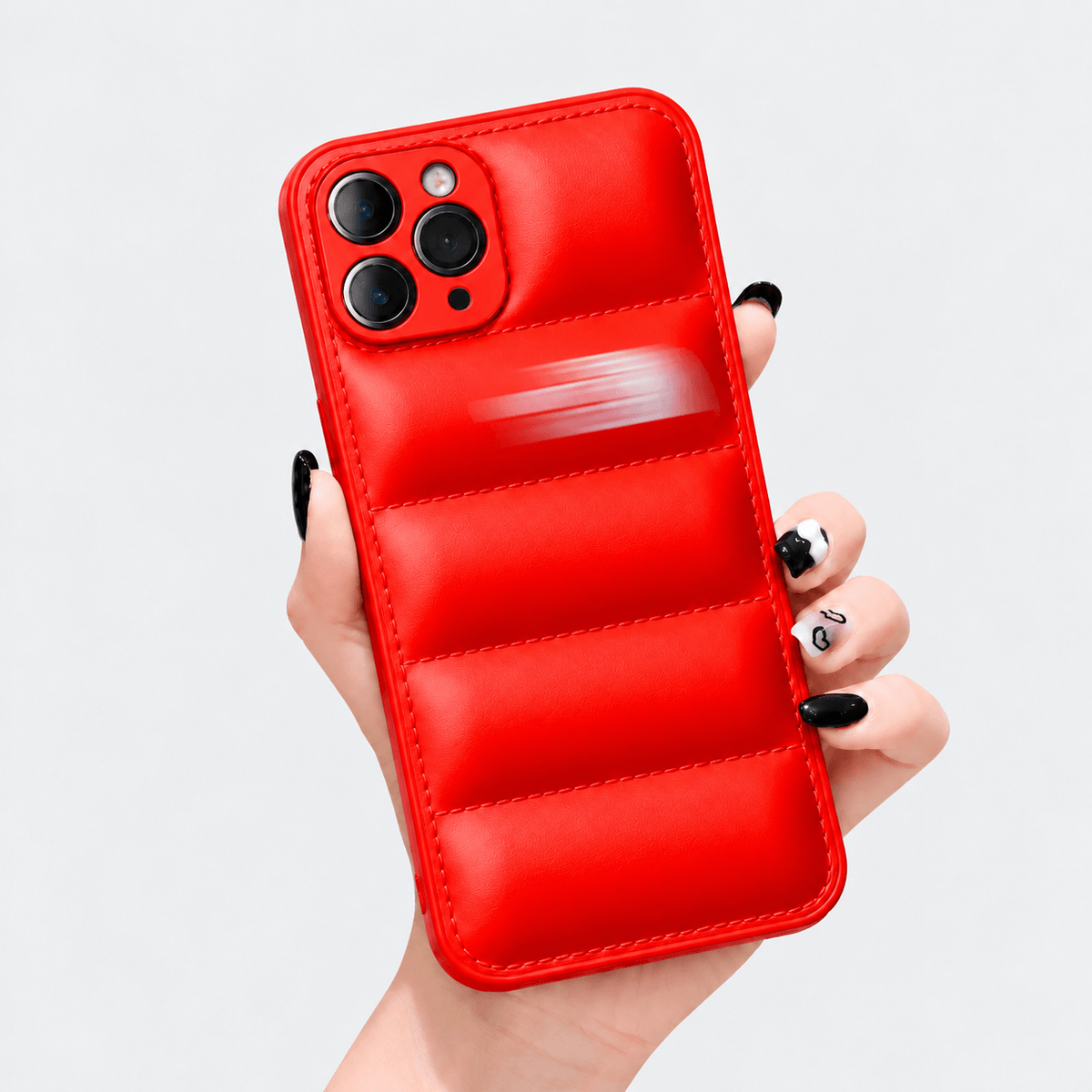 Puffer iPhone Cover - Red