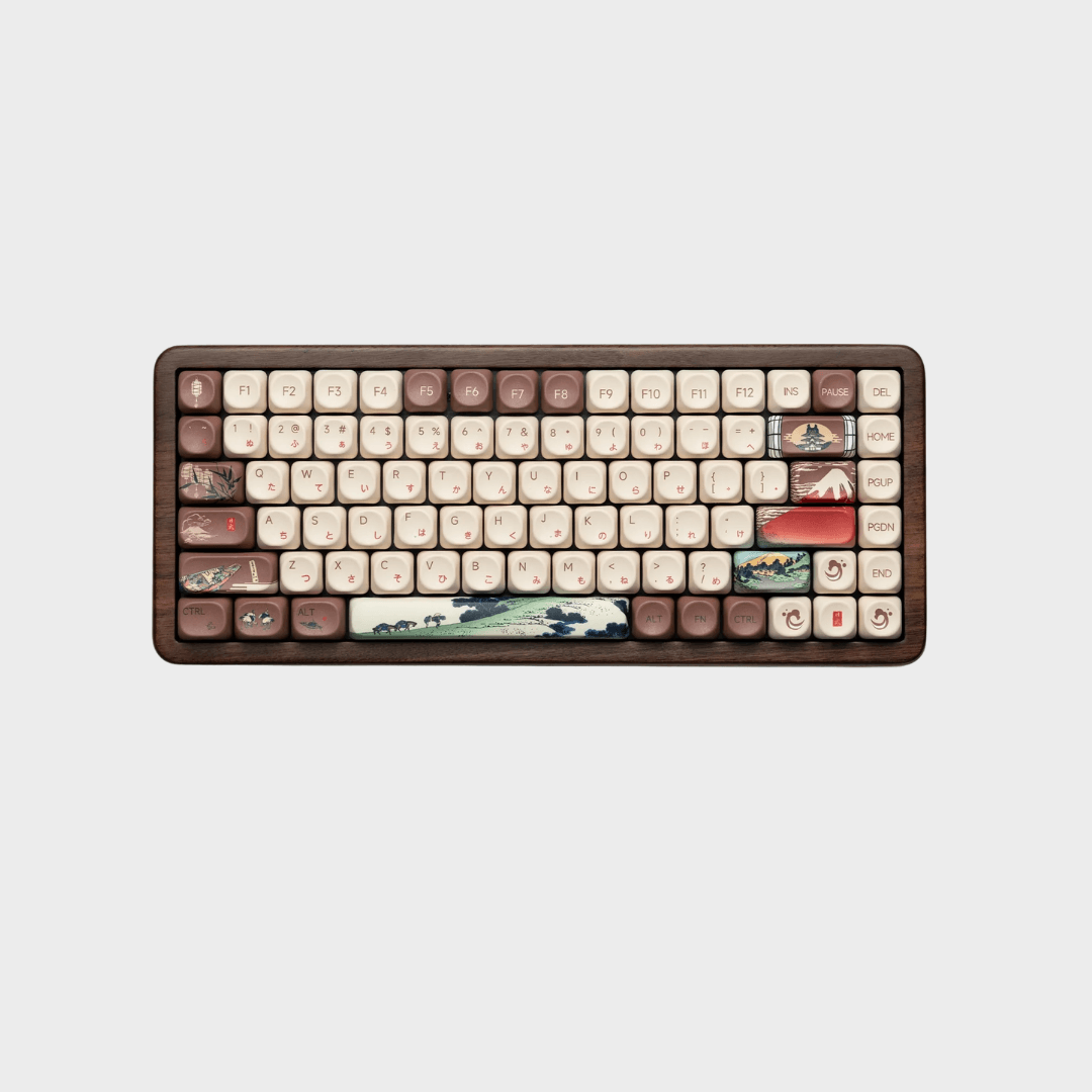 WOMIER WD75 75% VIA Support Wireless Wooden Keyboard