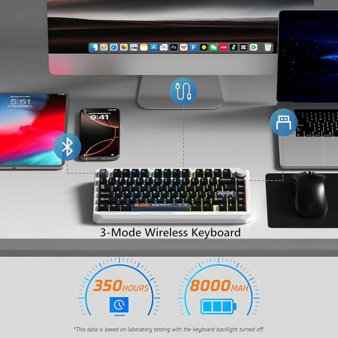 WOMIER ERA75 75% VIA Support Wireless Aluminum Mechanical Keyboard