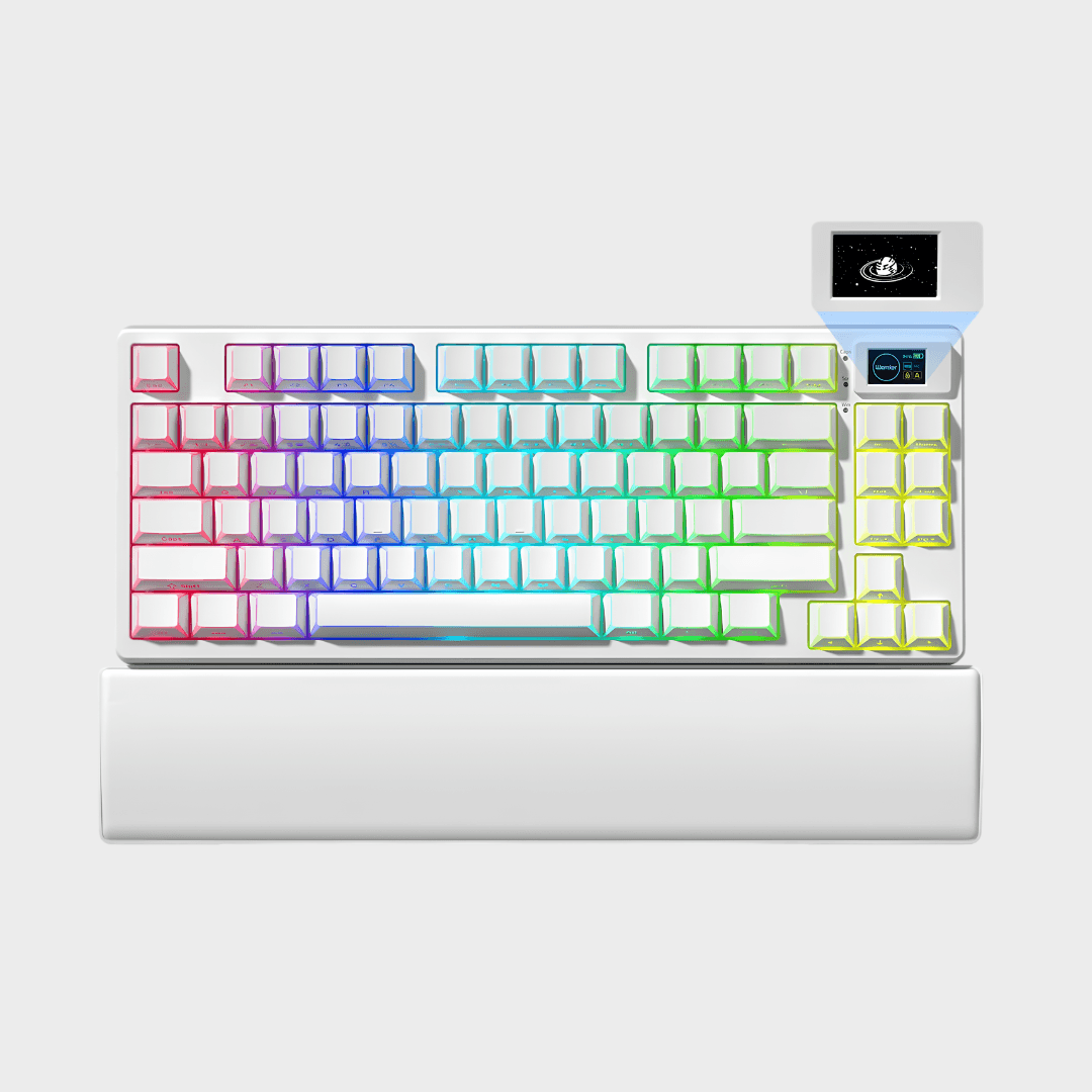 WOMIER SK80 Pro 75% Wireless Mechanical Keyboard with Multimedia Display