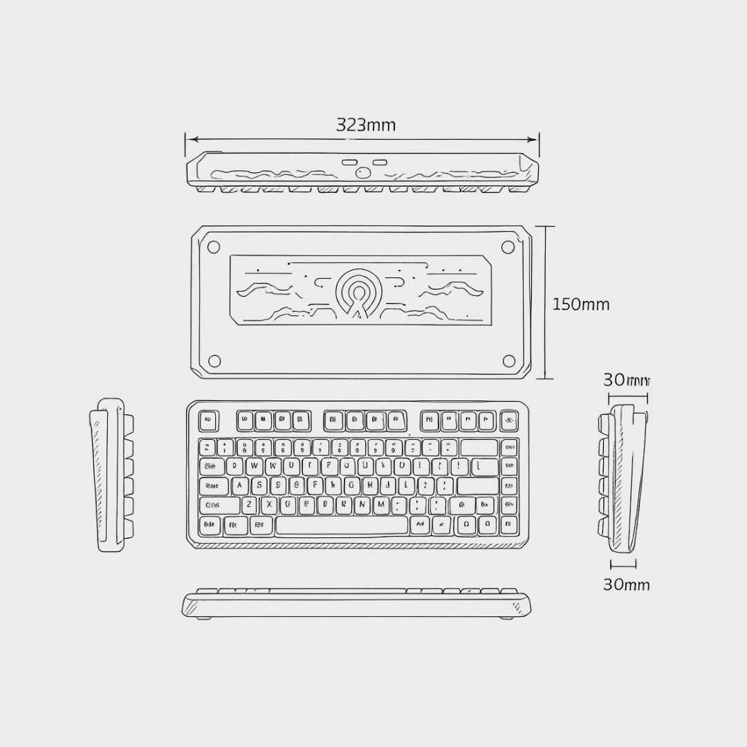WOMIER ERA75 75% VIA Support Wireless Aluminum Mechanical Keyboard