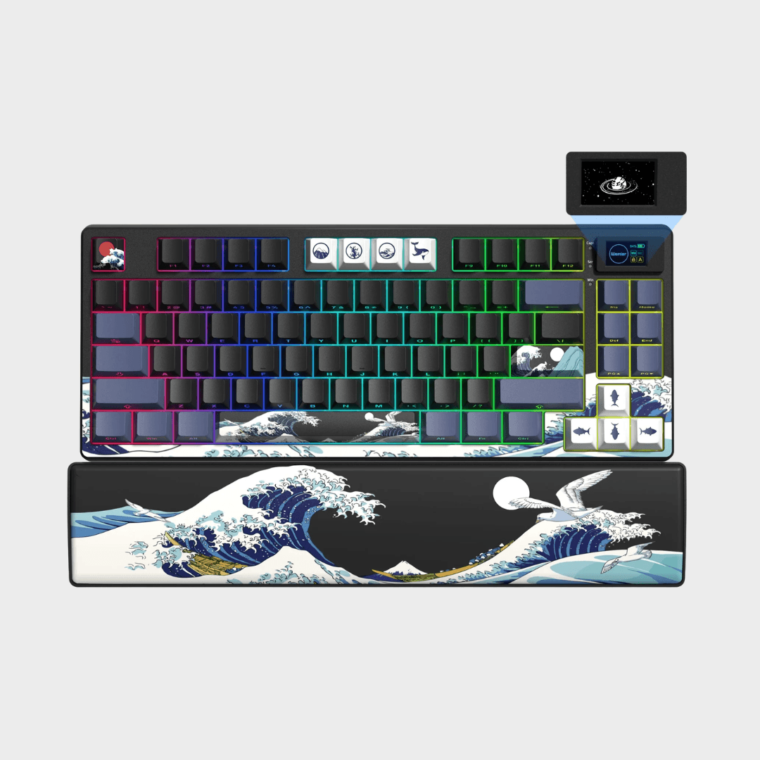 WOMIER SK80 Pro 75% Wireless Mechanical Keyboard with Multimedia Display