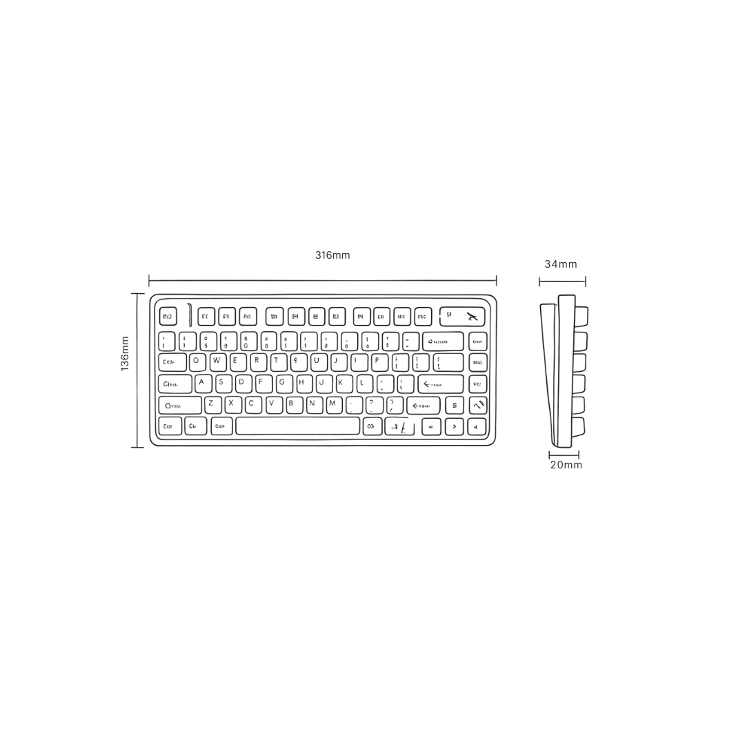 WOMIER SK71 Pro 75% VIA Support Wireless Aluminum Mechanical Keyboard