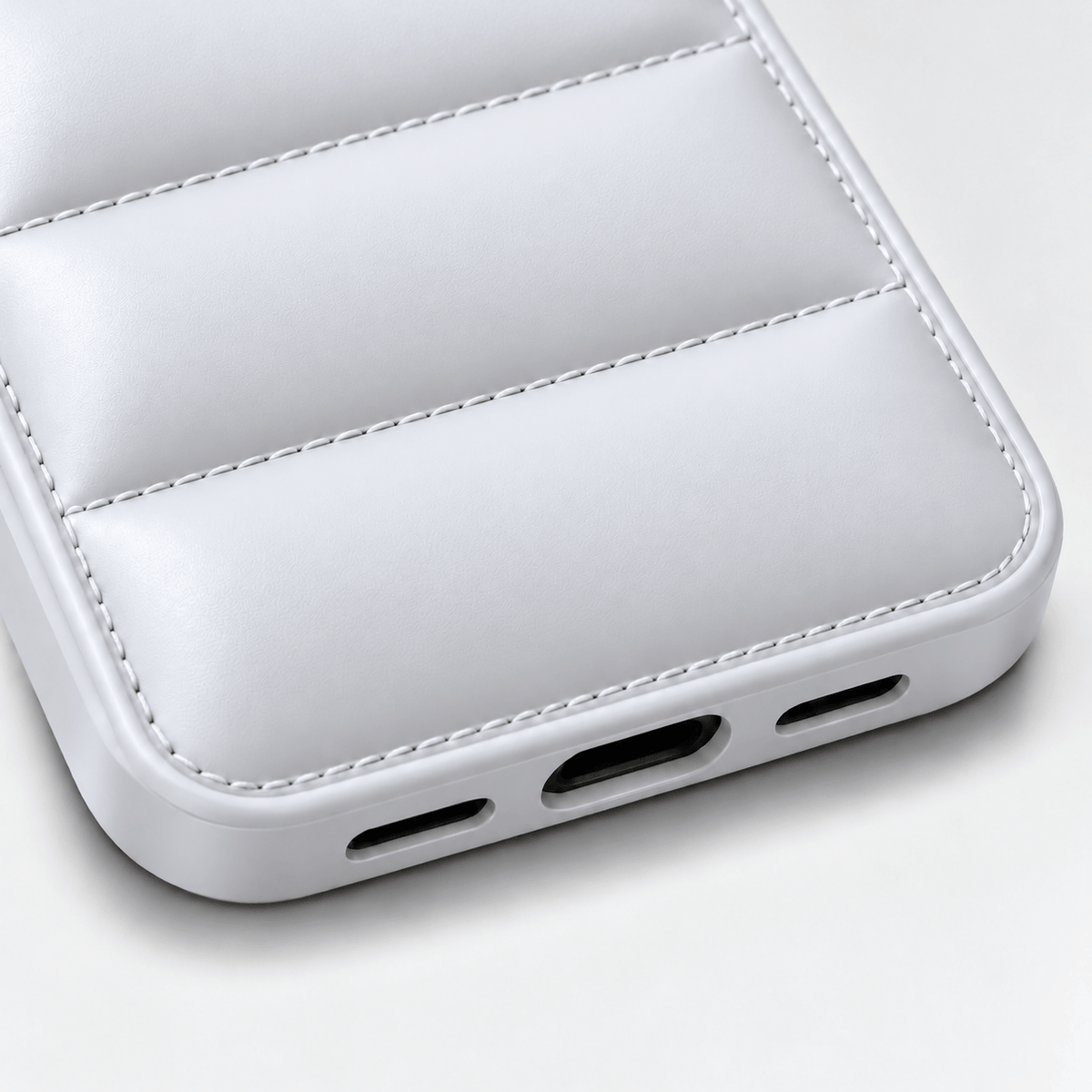 Puffer iPhone Cover - White