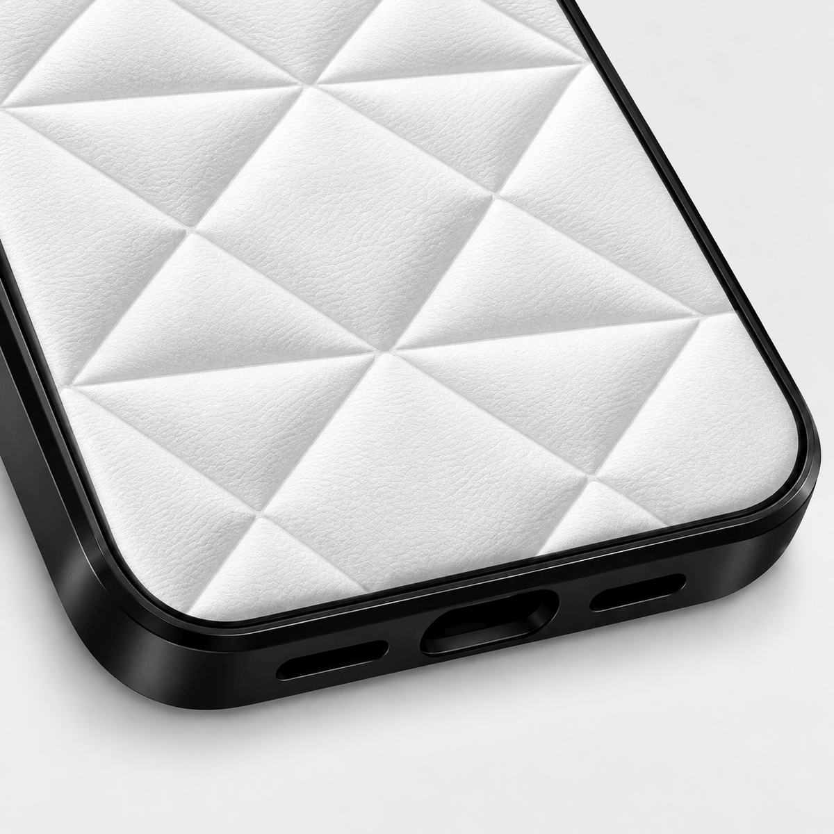 PD Puffer iPhone Case - White