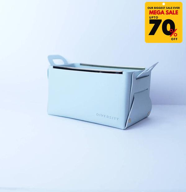 Faux Leather Nordic Storage Basket-DIVERSITY