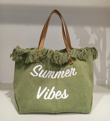 Summer Vibes Canvas Handbag