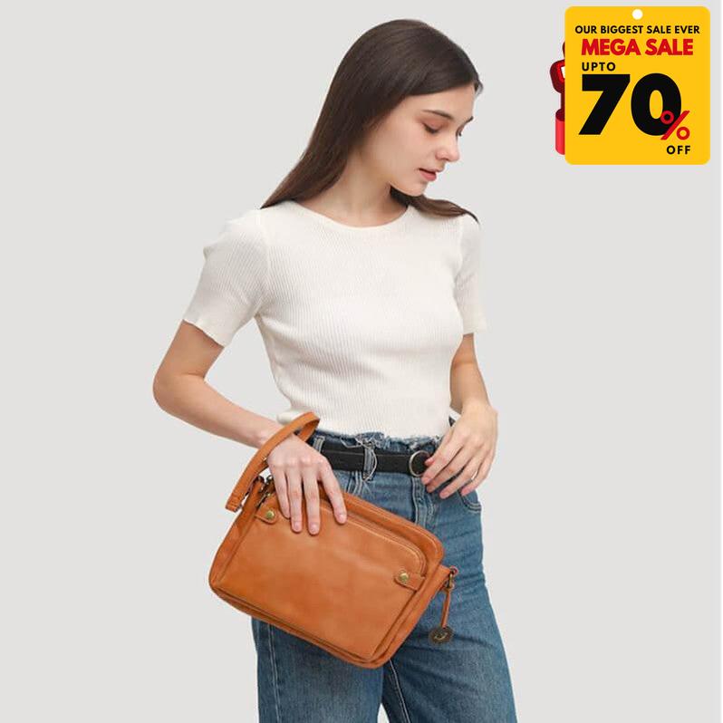 Vintage 3 Layer Leather Bag-DIVERSITY