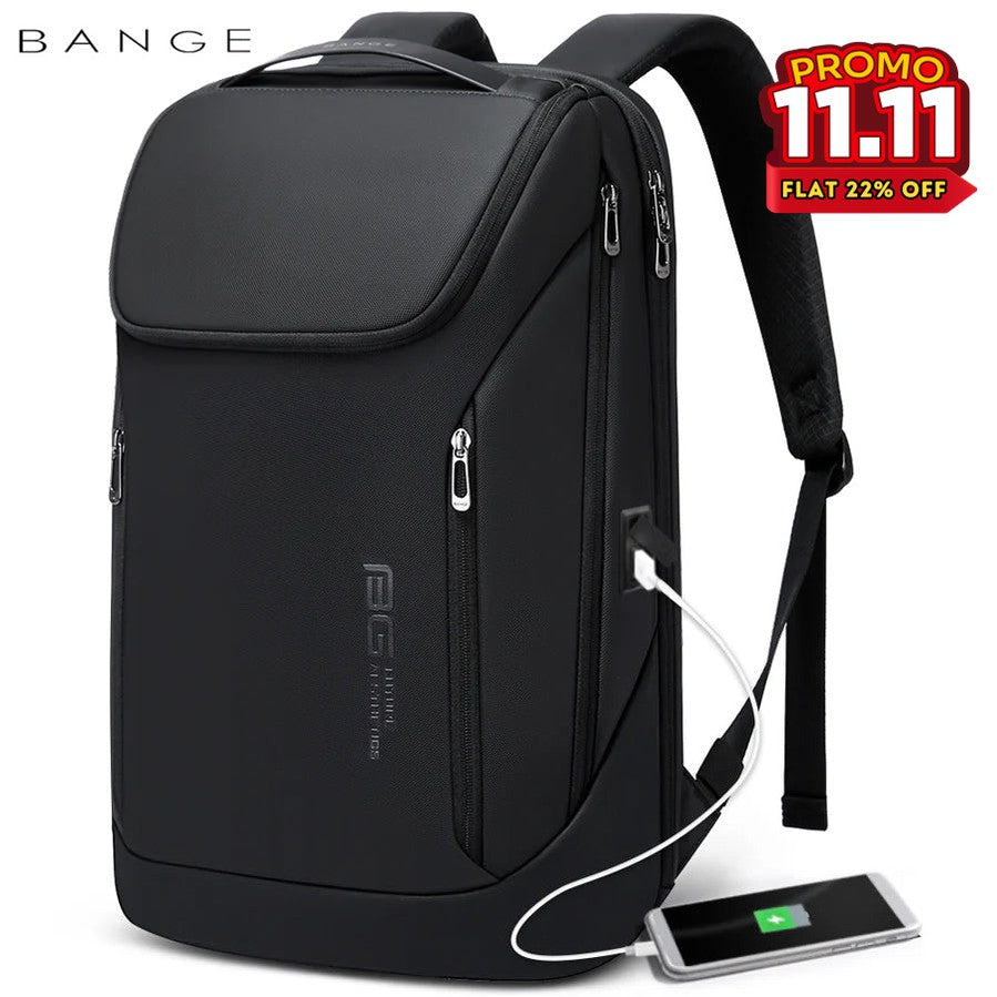 BANGE Ultimate Travel Laptop Backpack - Black-DIVERSITY