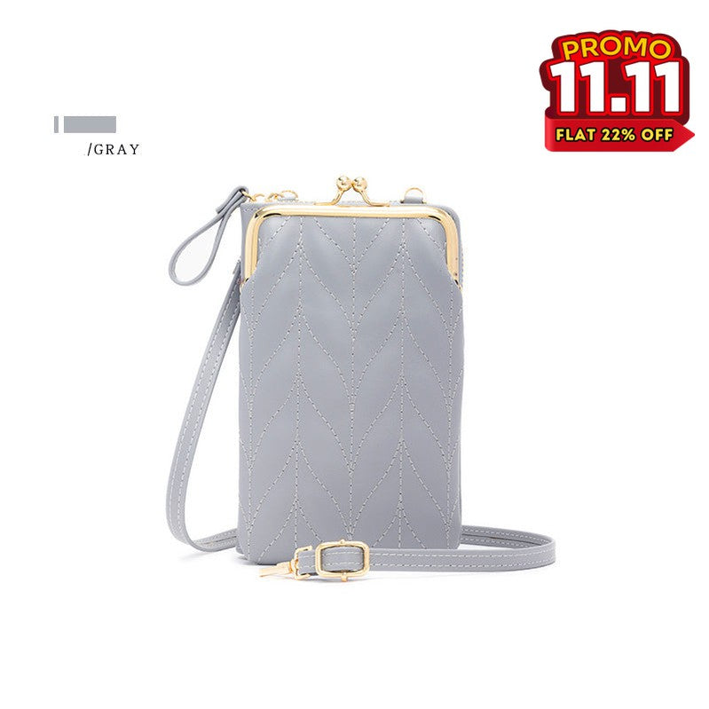 Premium Leaf Design Leather Crossbody Bag-DIVERSITY