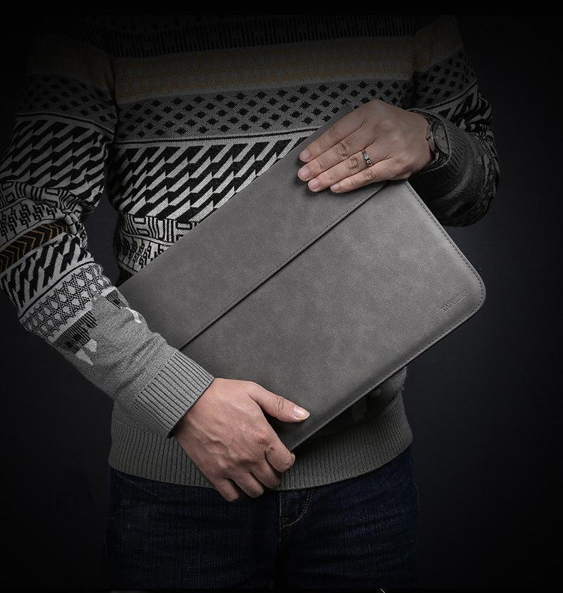 Premium Velvet Laptop Sleeve With Power Pouch