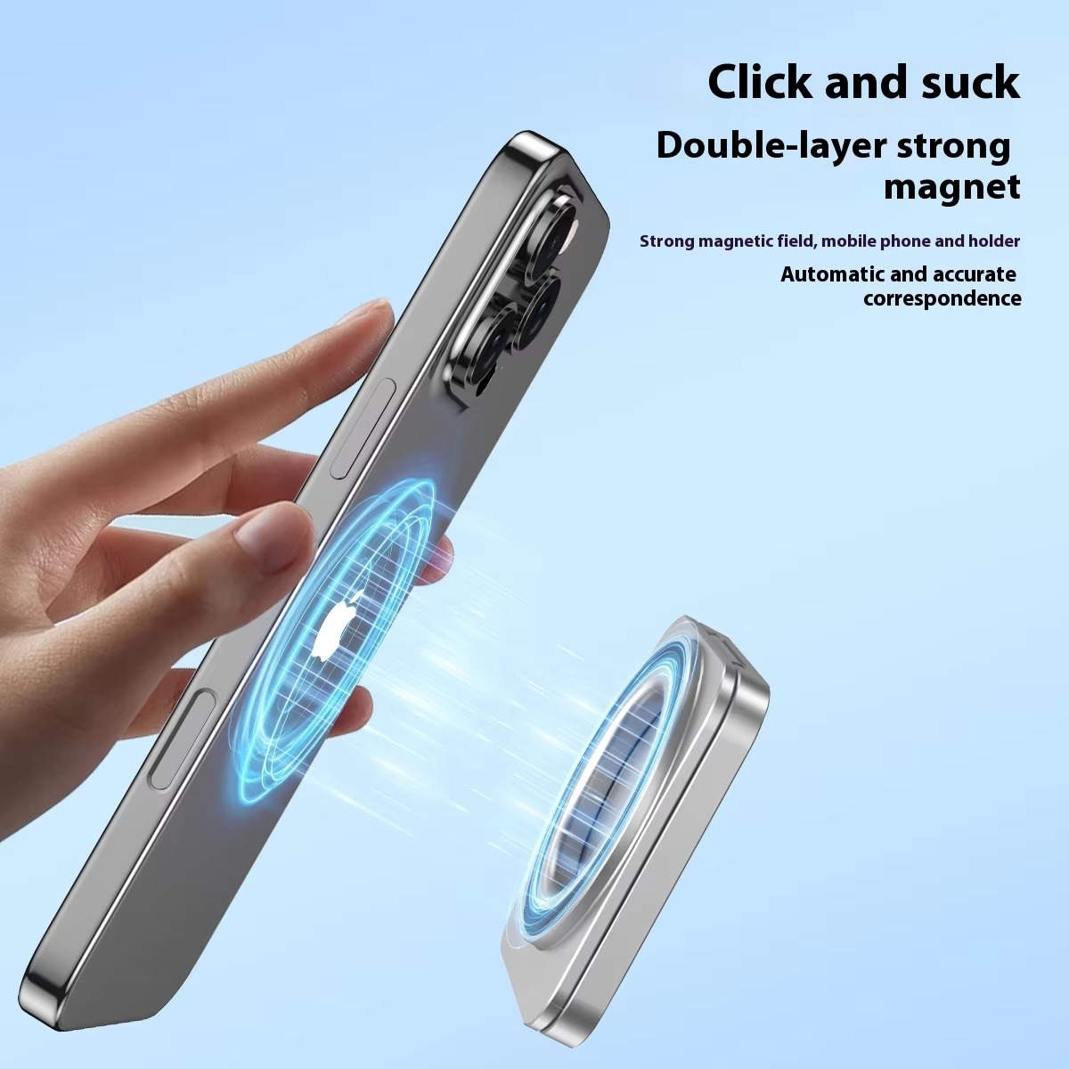 Dual Magnetic 360 Rotating Phone Holder Stand