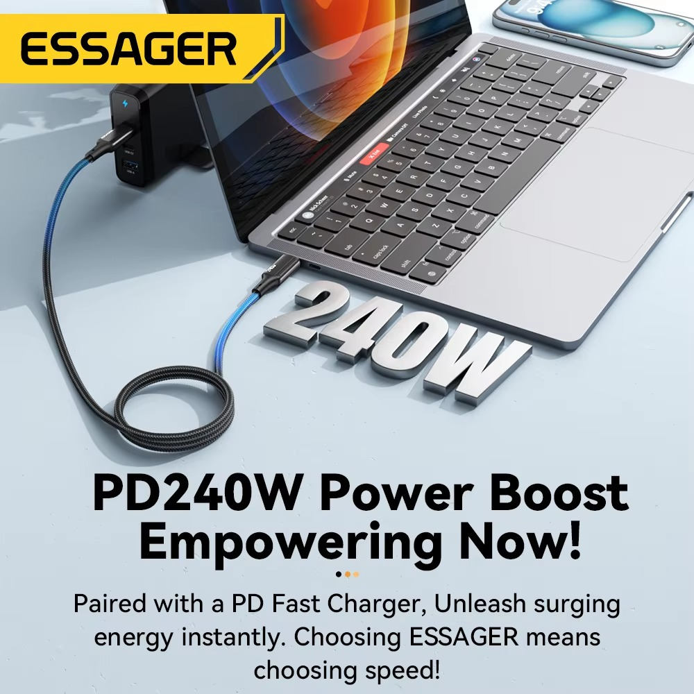 Essager PD 240W Charging Cable (Type C to C)