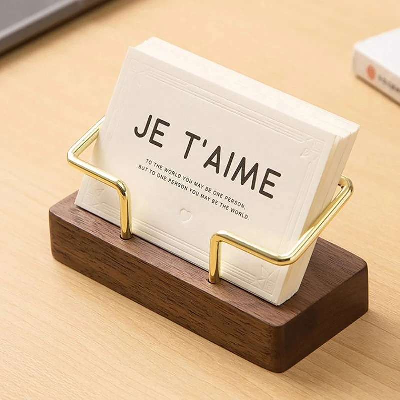 Wooden Business Card Holder