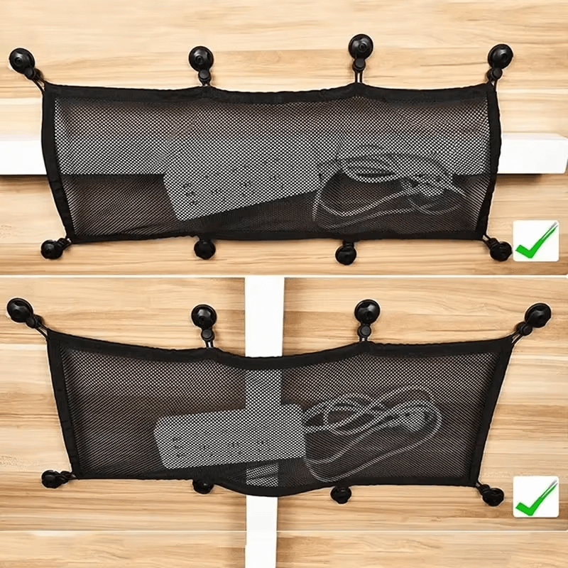 Under-Desk Mesh Cable Management Net