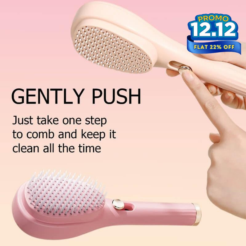 Retractable Self Cleaning Hair Brush-DIVERSITY