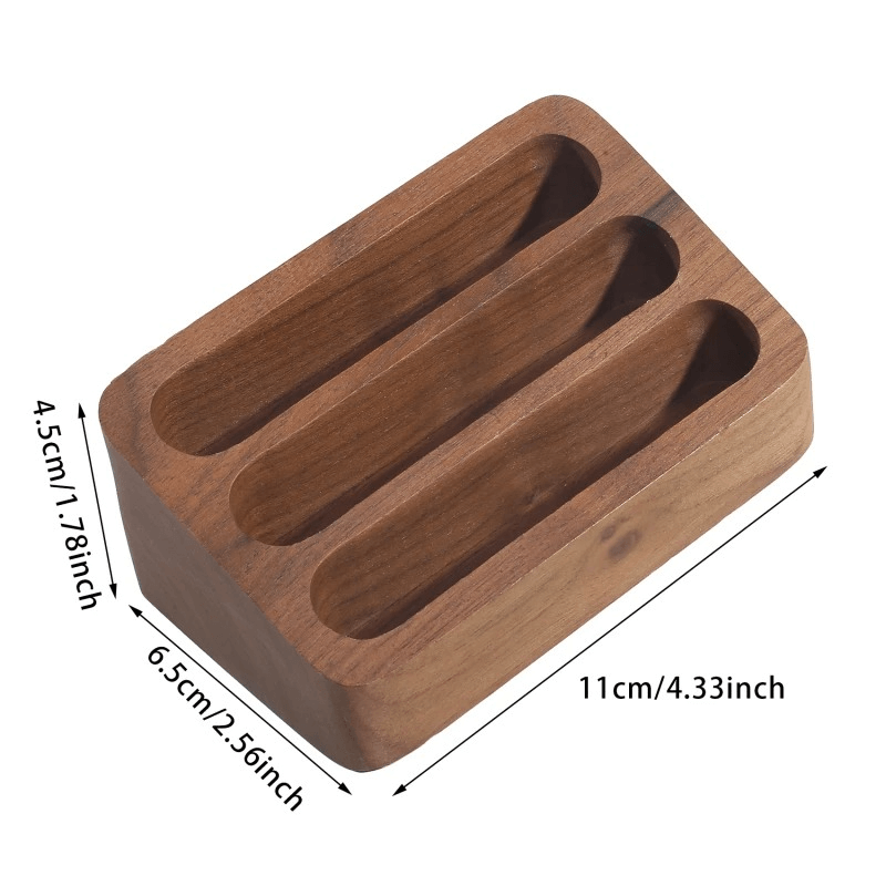 Wooden Multi-Slot Business Card Holder