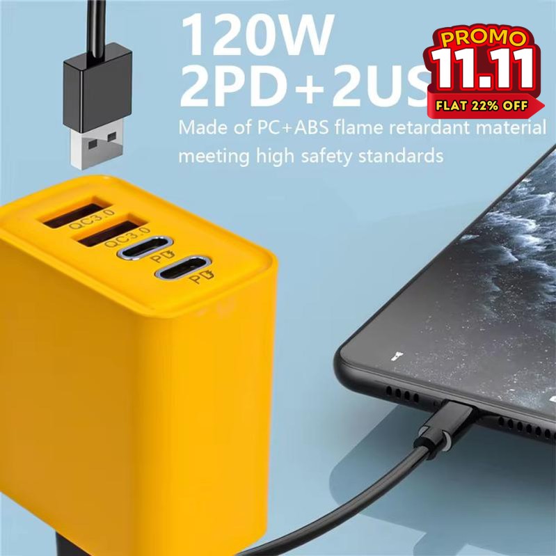 4 Ports USB C PD Charger-DIVERSITY