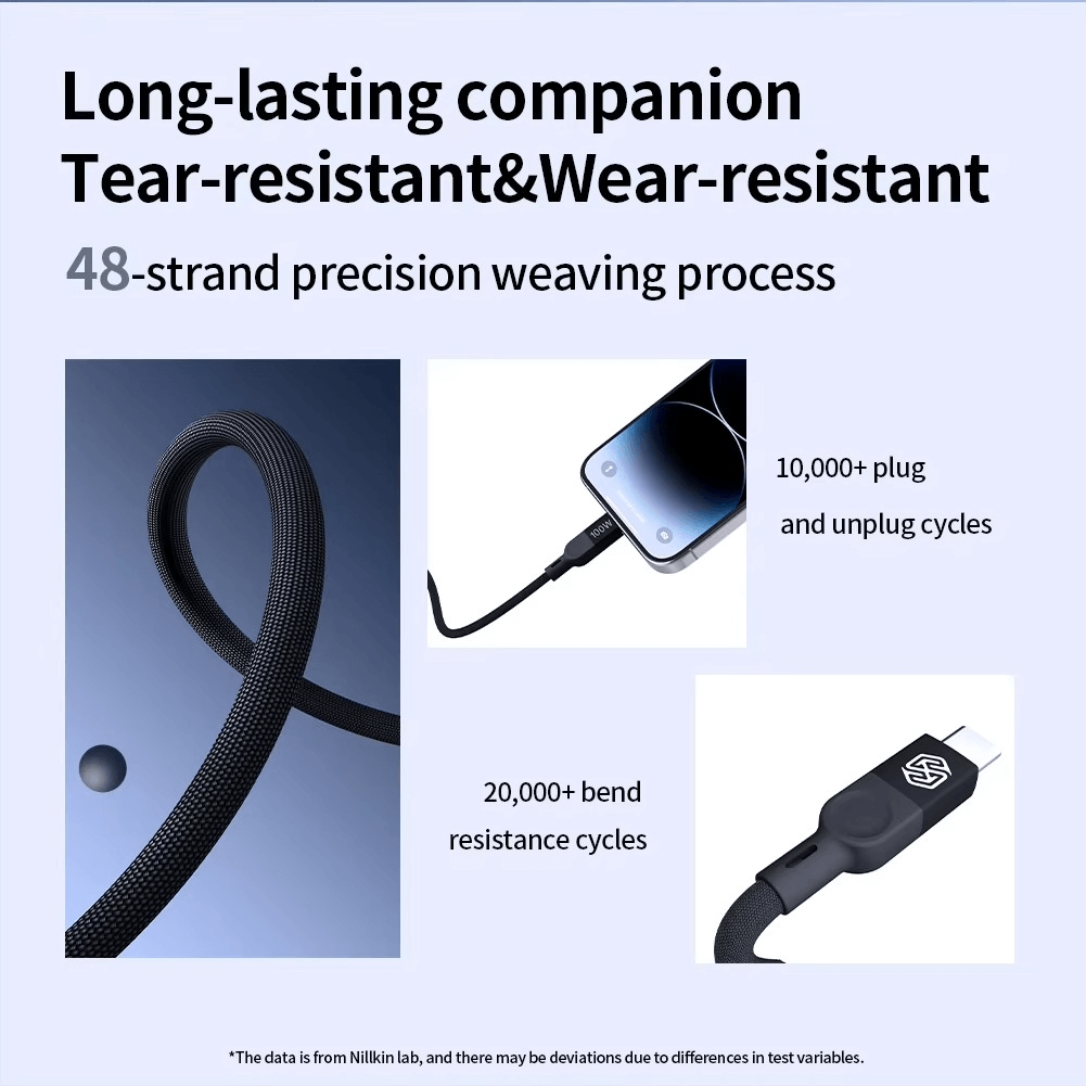 NILLKIN Magnetic 100W Fast Charging Data Cable (Type-C to Type-C)