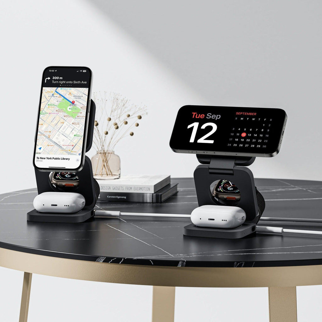 in Foldable Magnetic Wireless Charger Stand