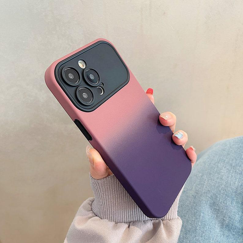 Gradient Silicone Wide Lens iPhone Case