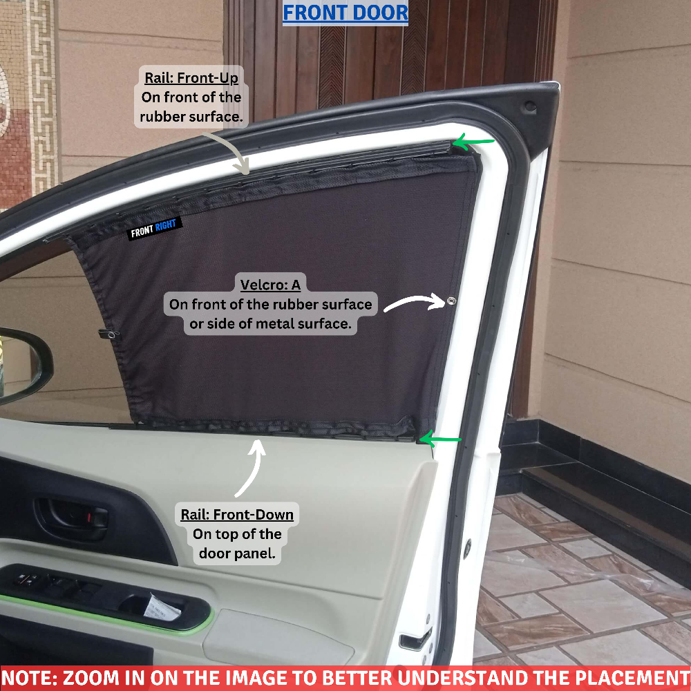 Custom Fit Curtains Car Sunshades Toyota Aqua / Prius C 1st Gen (2012 - 2021)