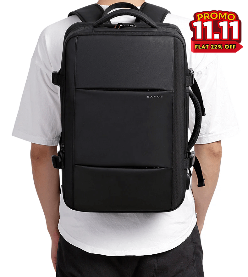 BANGE Digital Nomad Travel Backpack - Black-DIVERSITY