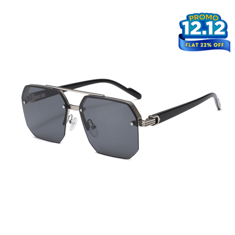 Octagon Rimless Sunglasses