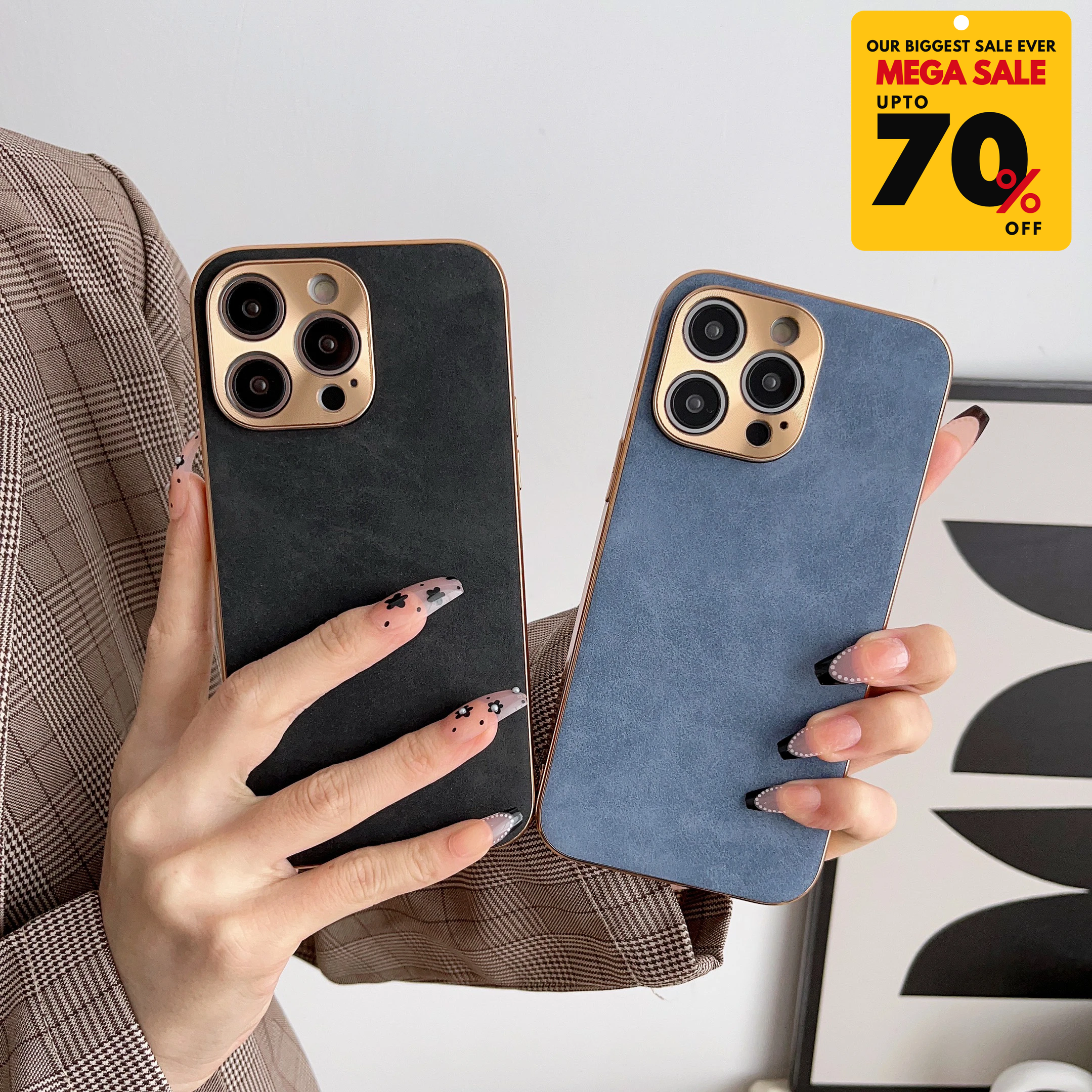 Suede Leather iPhone Case-DIVERSITY