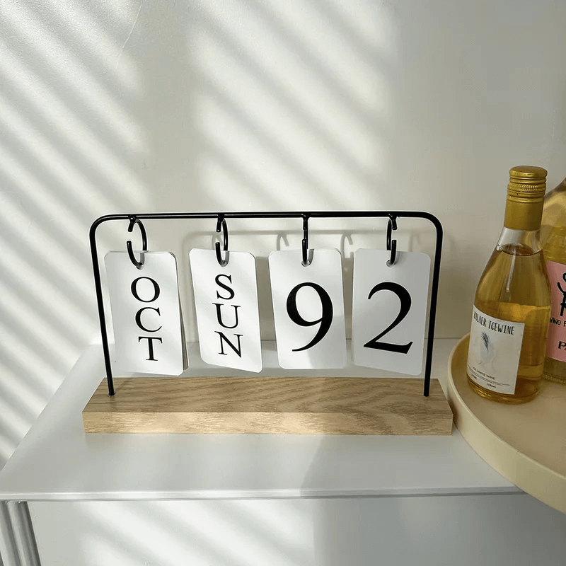Wooden Flip Calendar