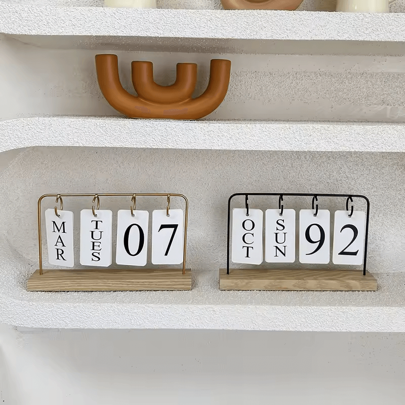 Wooden Flip Calendar