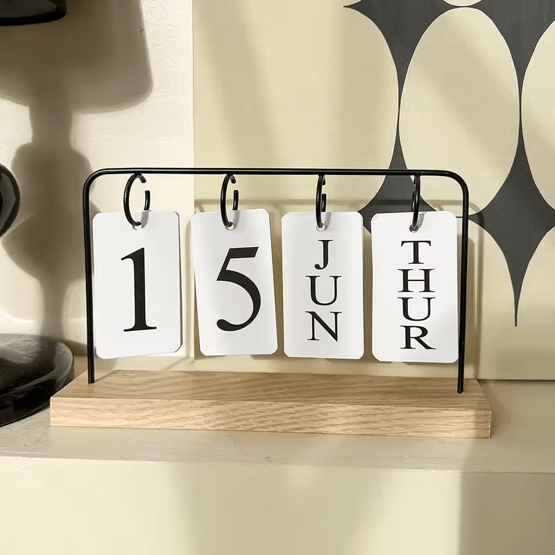 Wooden Flip Calendar