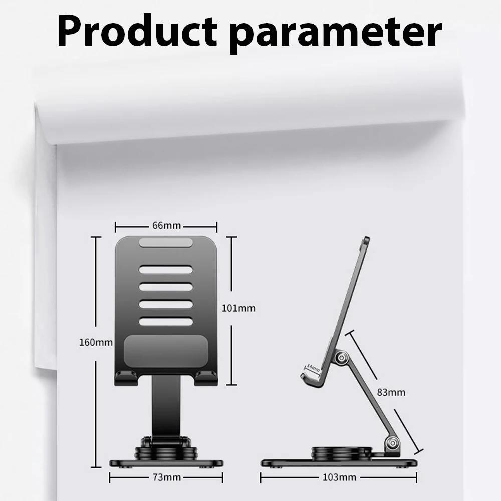 360 Rotatable Mobile Phone Holder Metal Stand