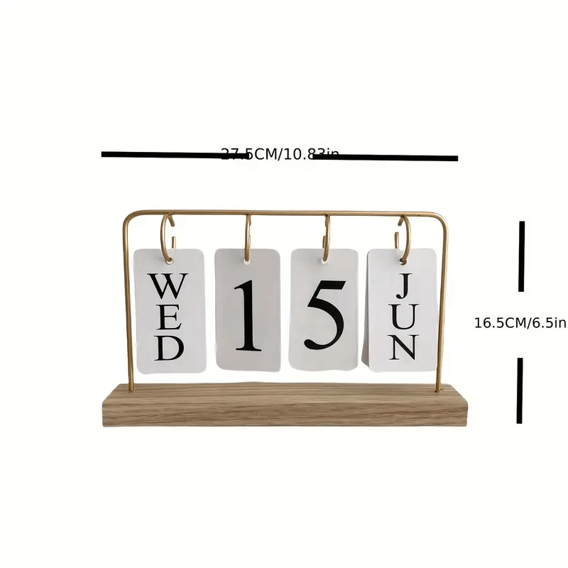 Wooden Flip Calendar