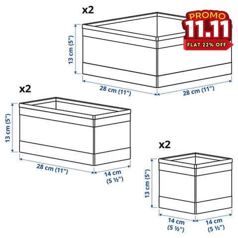 IKEA - SKUBB Drawer Organizer-DIVERSITY