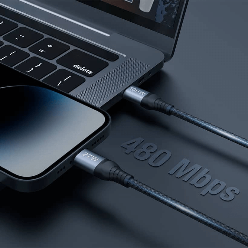 NILLKIN DualPower 2 in 1 Charging Cable Type-C to Type-C 100W & Lightning 27W