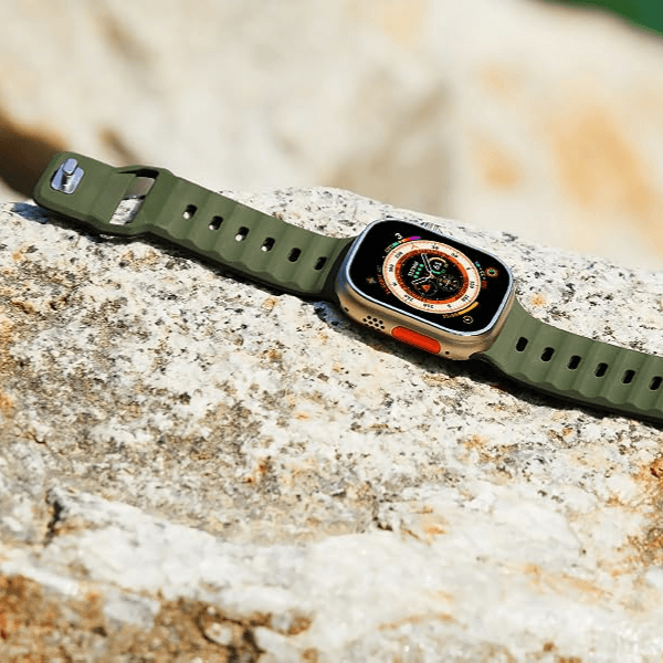 TrailBlaze Silicone Sports Band For Apple Watch - Army Green