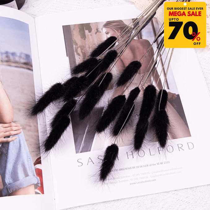 Natural Dried Fluffy Bunny Tails - SC 58